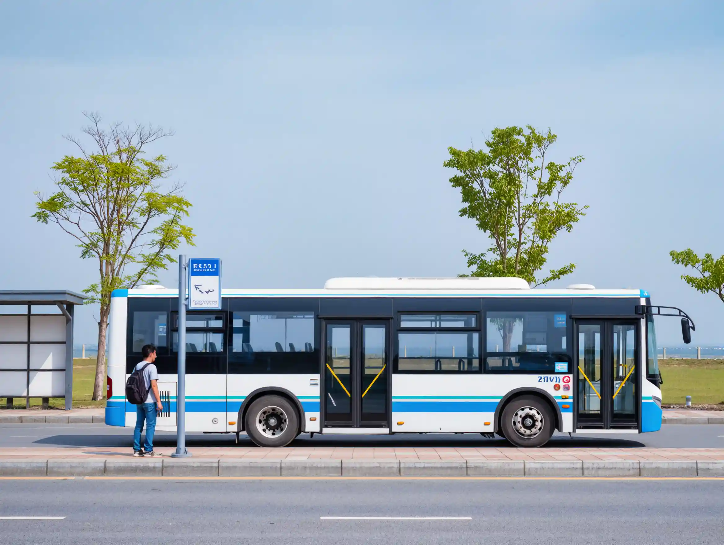 A student checking a digital map app on a smartphone while waiting at a bus or metro stop in Turkey.