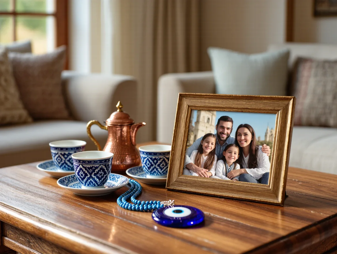 Family structure and social relationships in cultural context with symbolic items